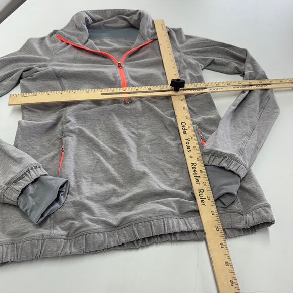 Lululemon Pullover Womens 4 Heathered Grey Forthright 1/2 Zip - Picture 12 of 12